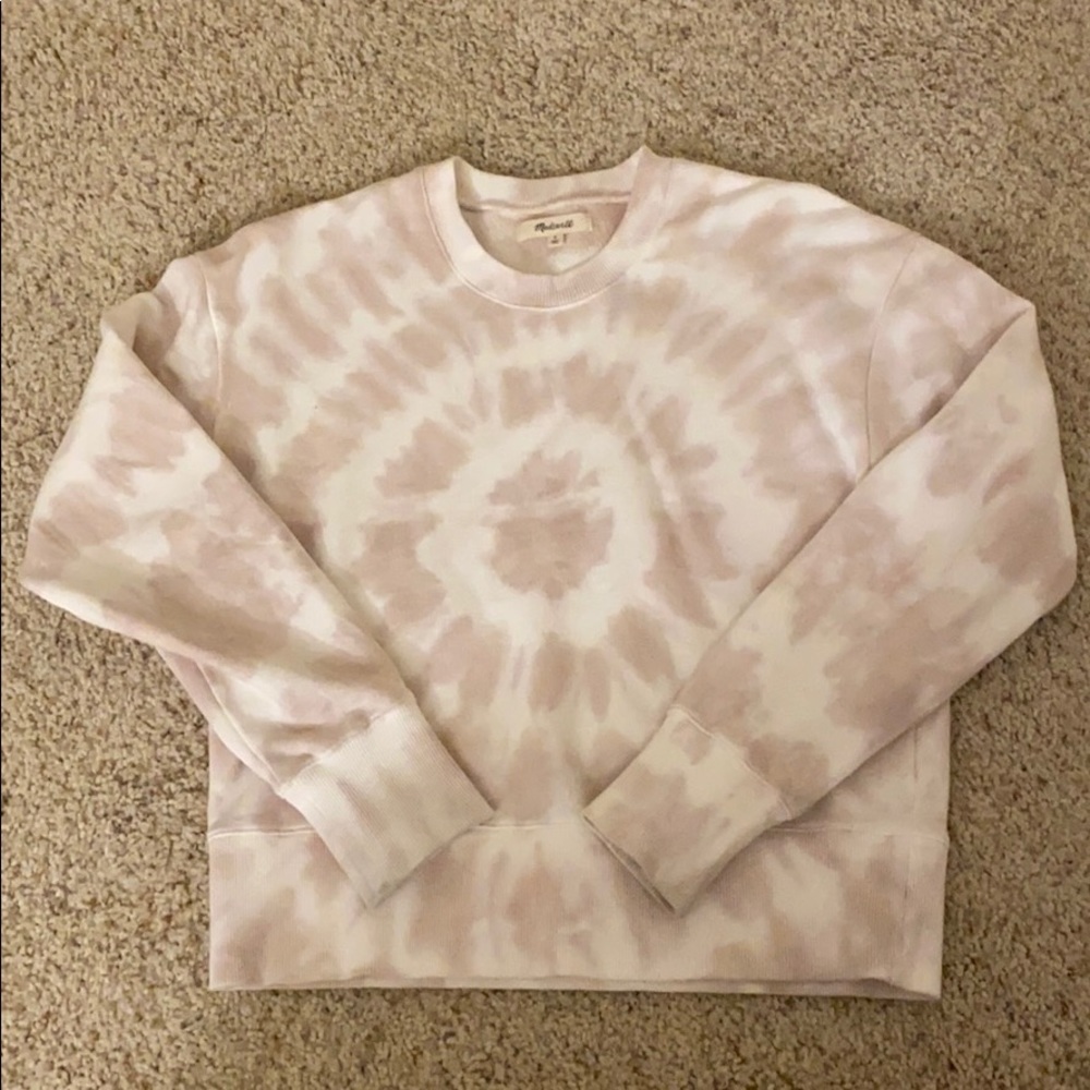 Madewell Tie-Dye Crop Sweatshirt